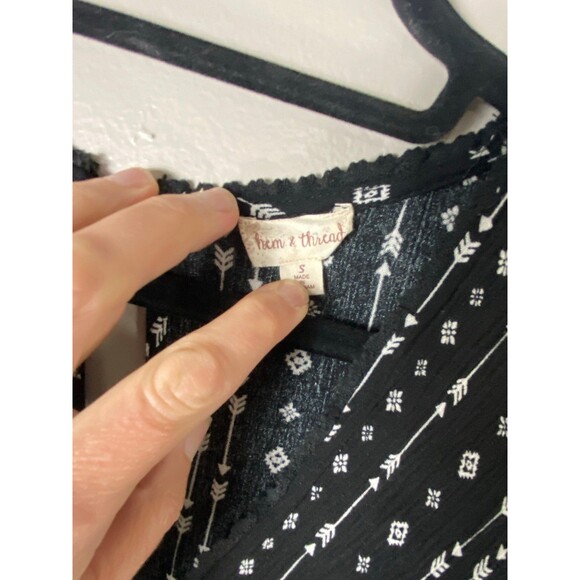 Hem & Thread Jumpsuit - Black And White Arrow S - Picture 6 of 8